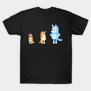 Bingo, Bluey and Chilli Color Swap T-Shirt